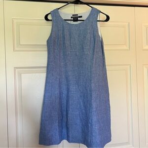 Island company Blue Sleeveless linen Dress size small